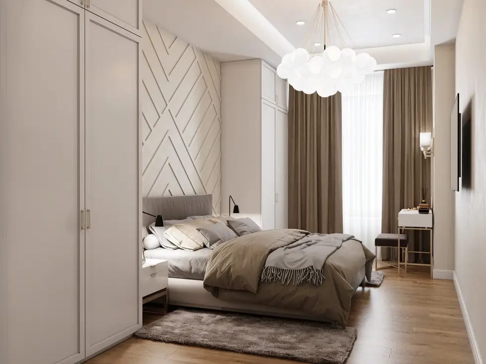 Квартира в неоклассике, 135 м²