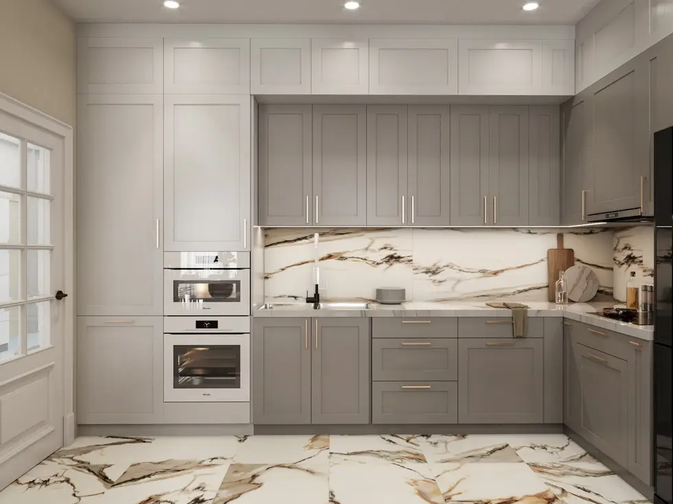 Квартира в неоклассике, 135 м²