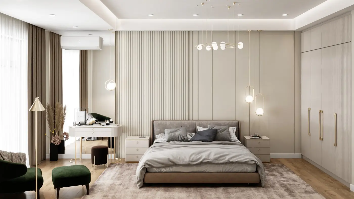 Квартира в неоклассике, 135 м²